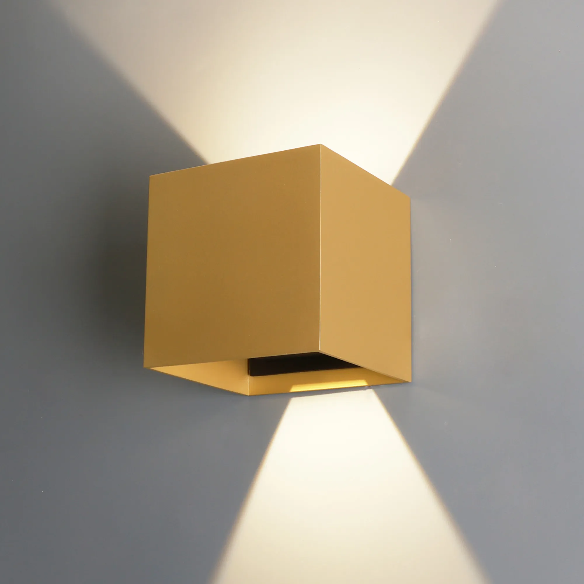 Davos Gold Exterior Lights Mantra Fusion Directional Wall Lights